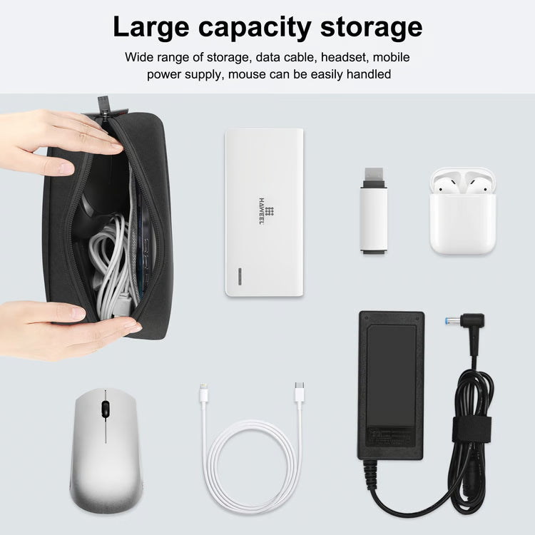 Portable Electronics Organizer Bag Travel Tech Organizer for Cables Chargers Gadgets