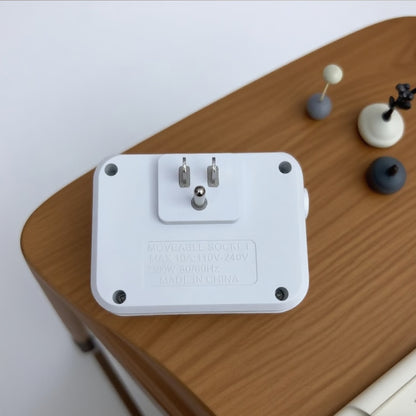Portable Power Socket with Surge Protector Power Strip and USB Charging Ports
