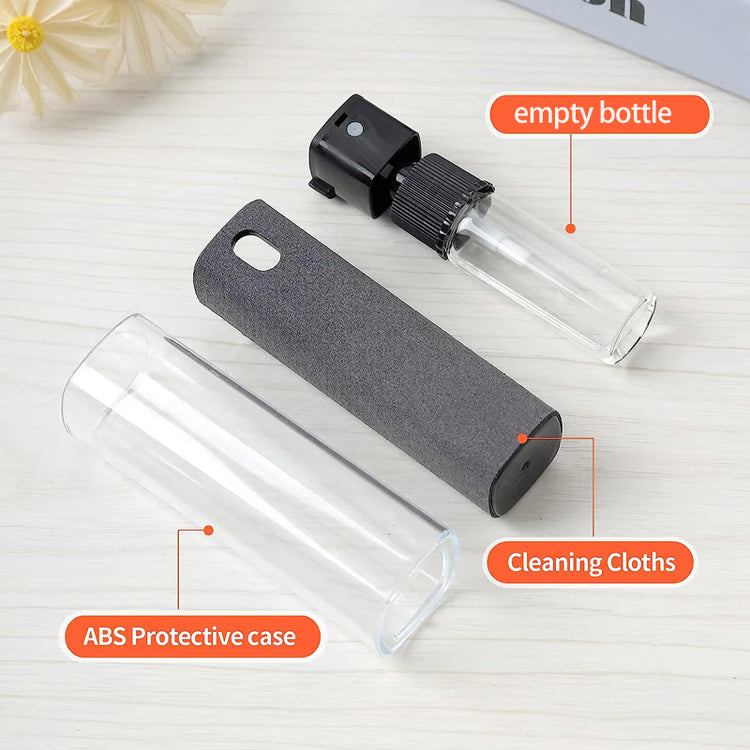 Phone, Laptop, Tablet, TV, Monitor, Car Screen Cleaner Kit, Spray and Wipe Cleaning Tools