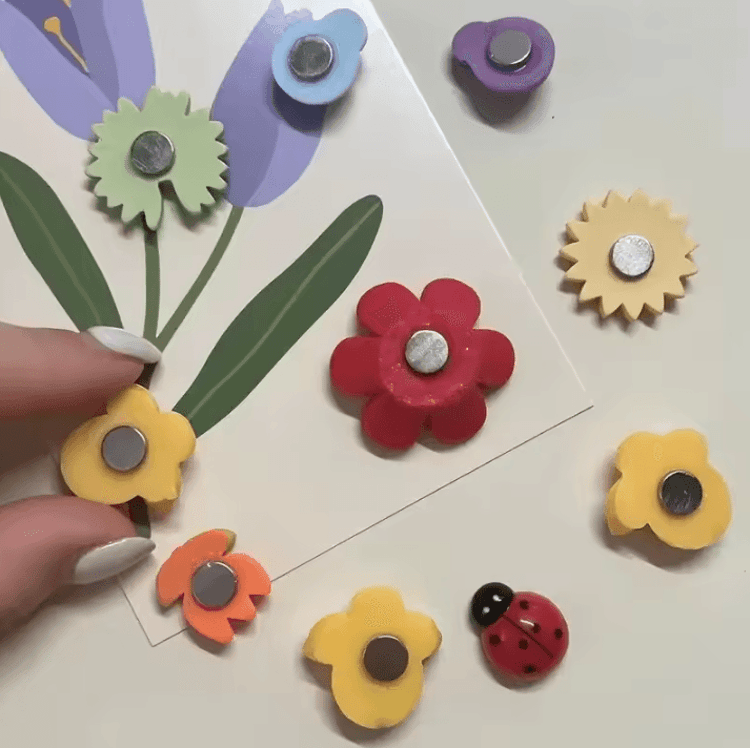 10-Piece Refrigerator Magnet Set – Strong Magnets for Kitchen, Office & Home Organization