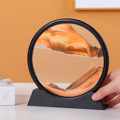 3D Moving Sand Art Hourglass – Decorative Deep Sea Sandscape Display for Home & Office