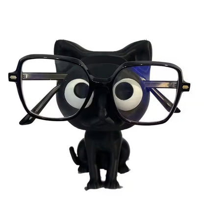 Cat Shaped Glasses Holder Stand – Eyeglasses & Sunglasses Display Rack for Desk or Nightstand