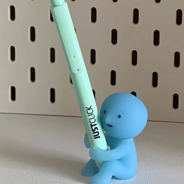 Smiski Toothbrush & Pen Holder – Cute Standing Night Light Figurine and Desktop Decoration