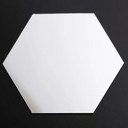 24 Pack Hexagon Acrylic Mirror Stickers Self-Adhesive 3D Wall Mosaic Tiles for Home Decor