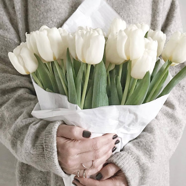 Real Touch Tulip Bouquet – Artificial Tulips Flowers, Everlasting, Realistic Tulips for Home Decor & Gifts