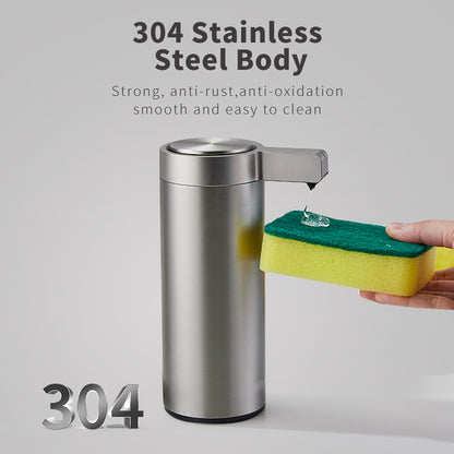 Smart Automatic Sensor Soap Dispenser, Stainless Steel Kitchen Soap Machine for Hand Sanitizer & Body Wash