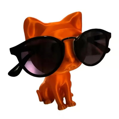 Cat Shaped Glasses Holder Stand – Eyeglasses & Sunglasses Display Rack for Desk or Nightstand